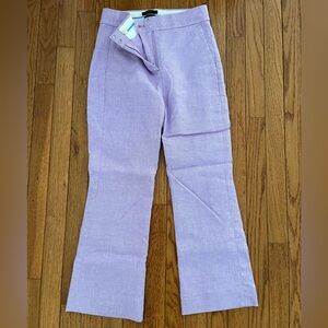 JCrew Lavender Flared Pants NWOT